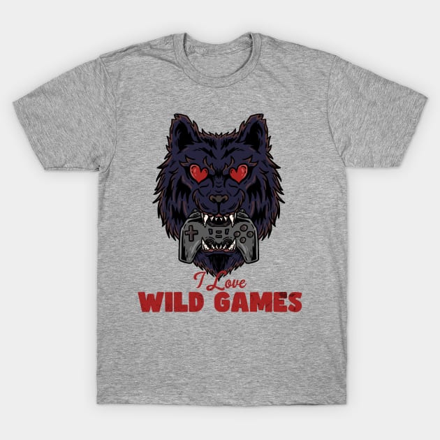 WILD GAMES - VIDEO GAMER T-Shirt by Tee Trends